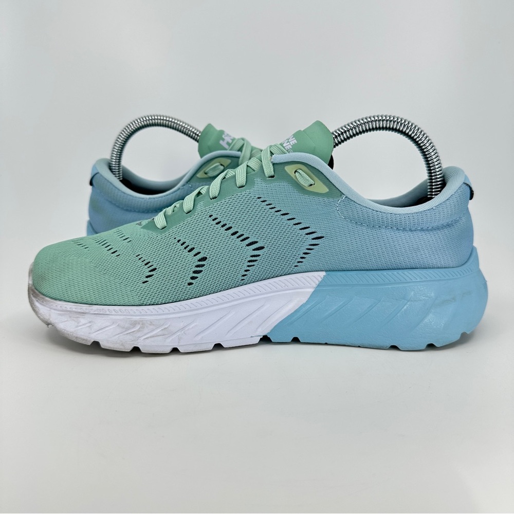 Womens Hoka One One Mach 2 Running Shoes Blue/Green Size 7.5 - Picture 9 of 11